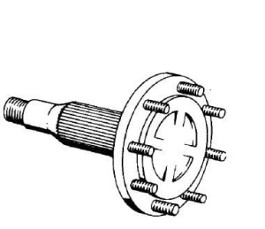 Wał koła MDW 527 Case 527 CF flansza zwolnicy